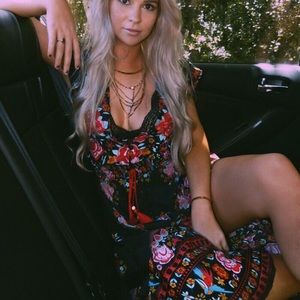 flowy floral boho maxi dress
